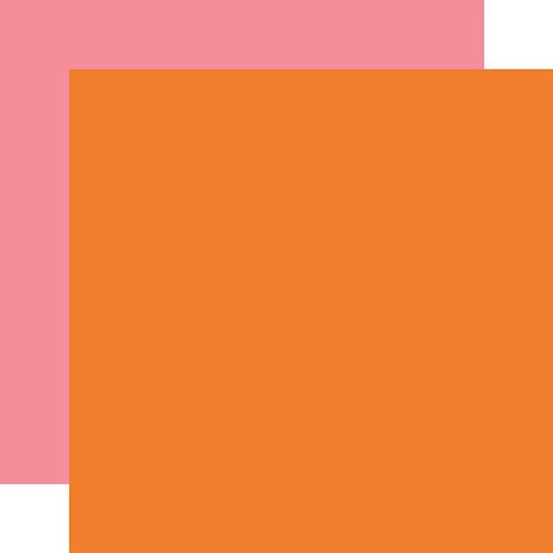 Sunny Days Ahead Orange / Pink 12x12 Coordinating Solid Paper (1 Sheet)