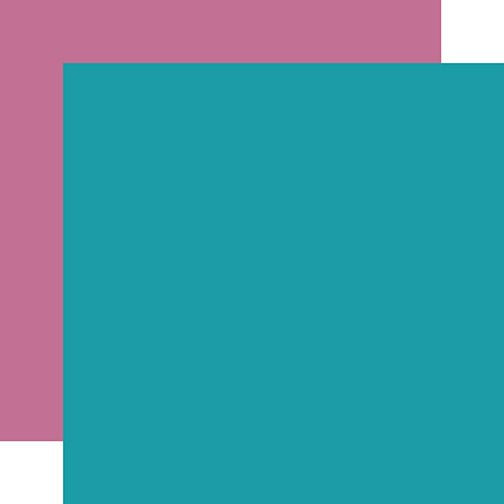 Sunny Days Ahead Teal / Purple 12x12 Coordinating Solid Paper (1 Sheet)