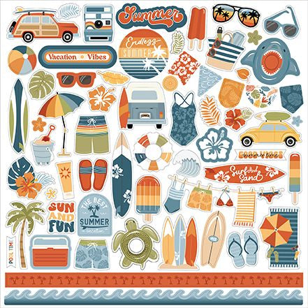 Echo Park Summer Vibes Element Sticker