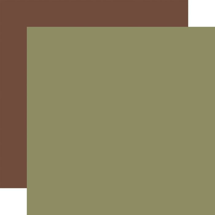 Echo Park Sweater Weather Double-Sided Cardstock 12"X12"-Green/ Brown