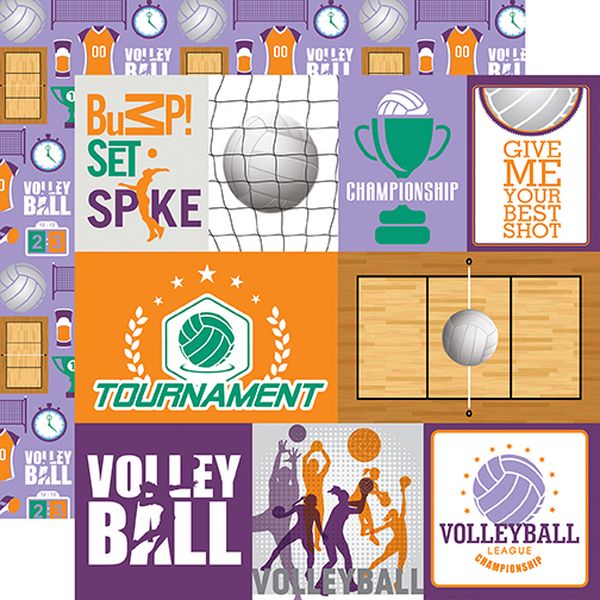 Volleyball Journaling Card