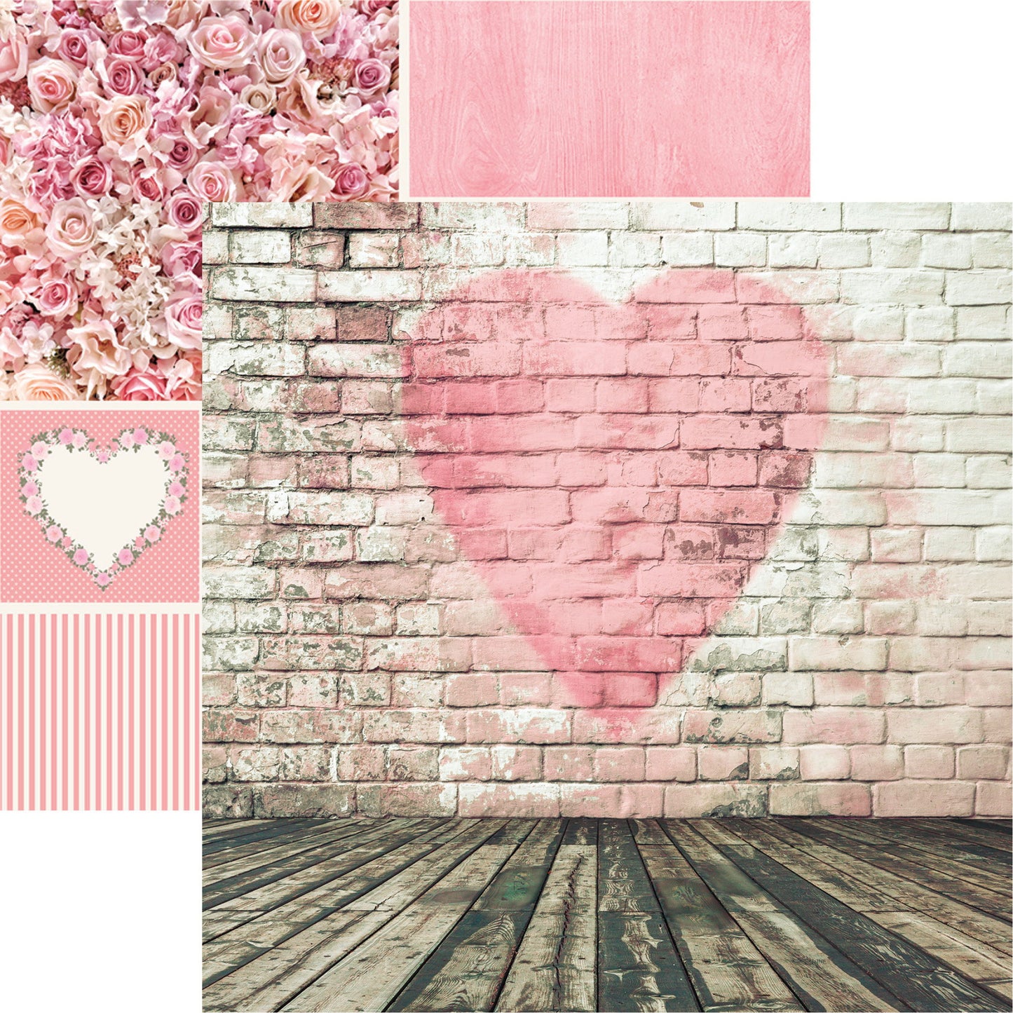 Reminisce Sweet Valentine: Pink Love DS Paper (1 Sheet)