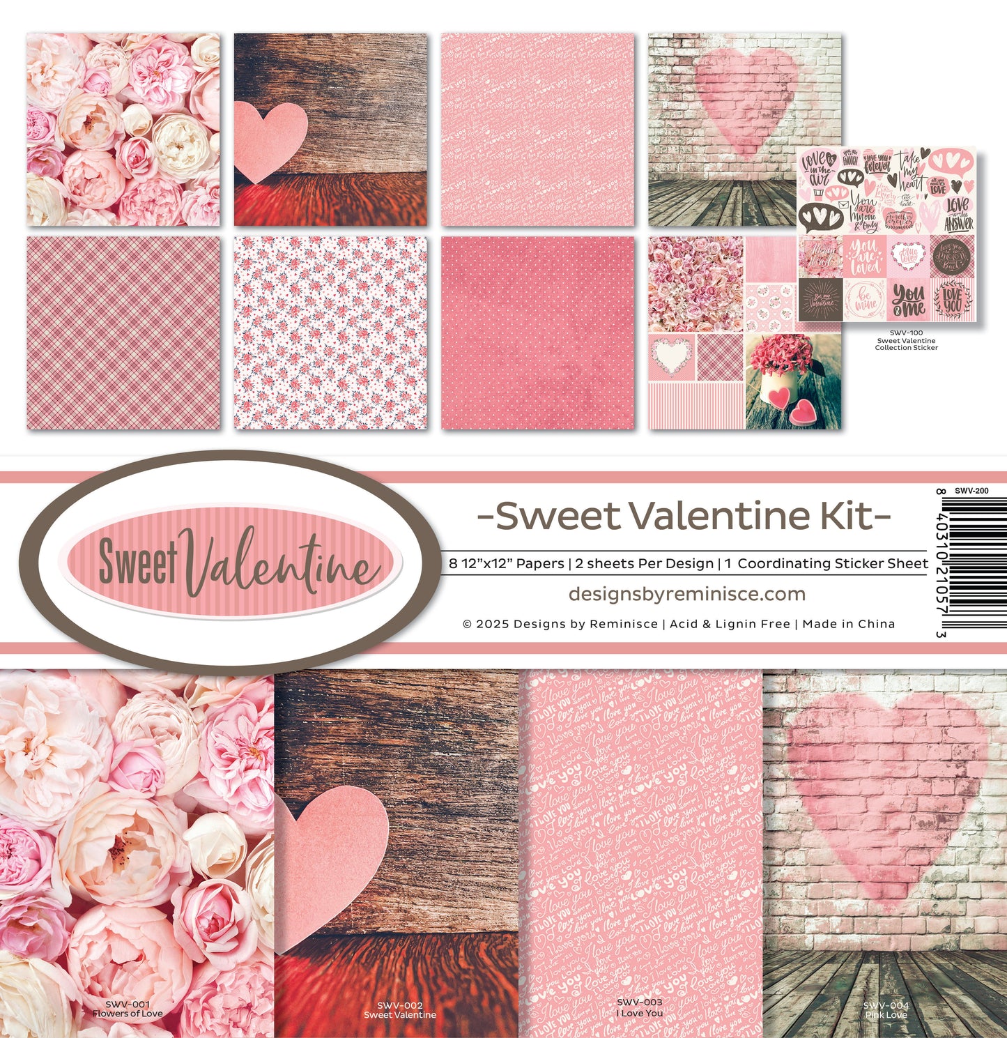 Reminisce Sweet Valentine Collection Kit