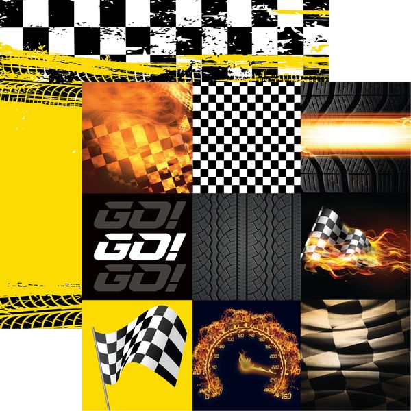 Reminisce Start Your Engines: Racing Wheels DS Paper (1 Sheet)