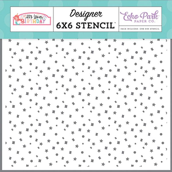 Sparkle Confetti Stencil