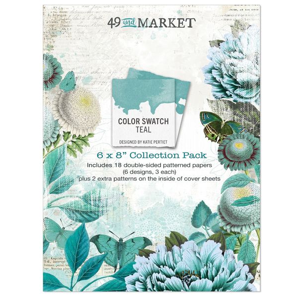 49 And Market Color Swatch Teal 6"X8" Collection Pack