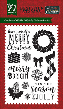 Holly Jolly Christmas 4x6 Stamp
