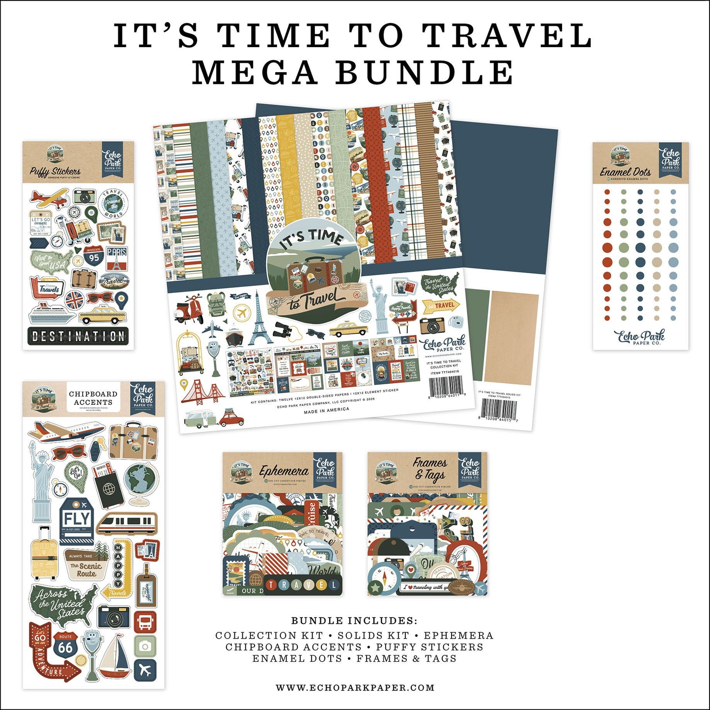 Echo Park It's Time To Travel Mega Bundle