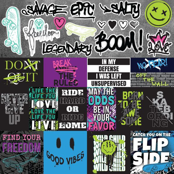 Reminisce Urban Vibes 12X12 Sticker