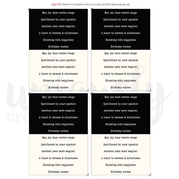 Dressed in Daydreams Cut-a-Part Sheet Mini