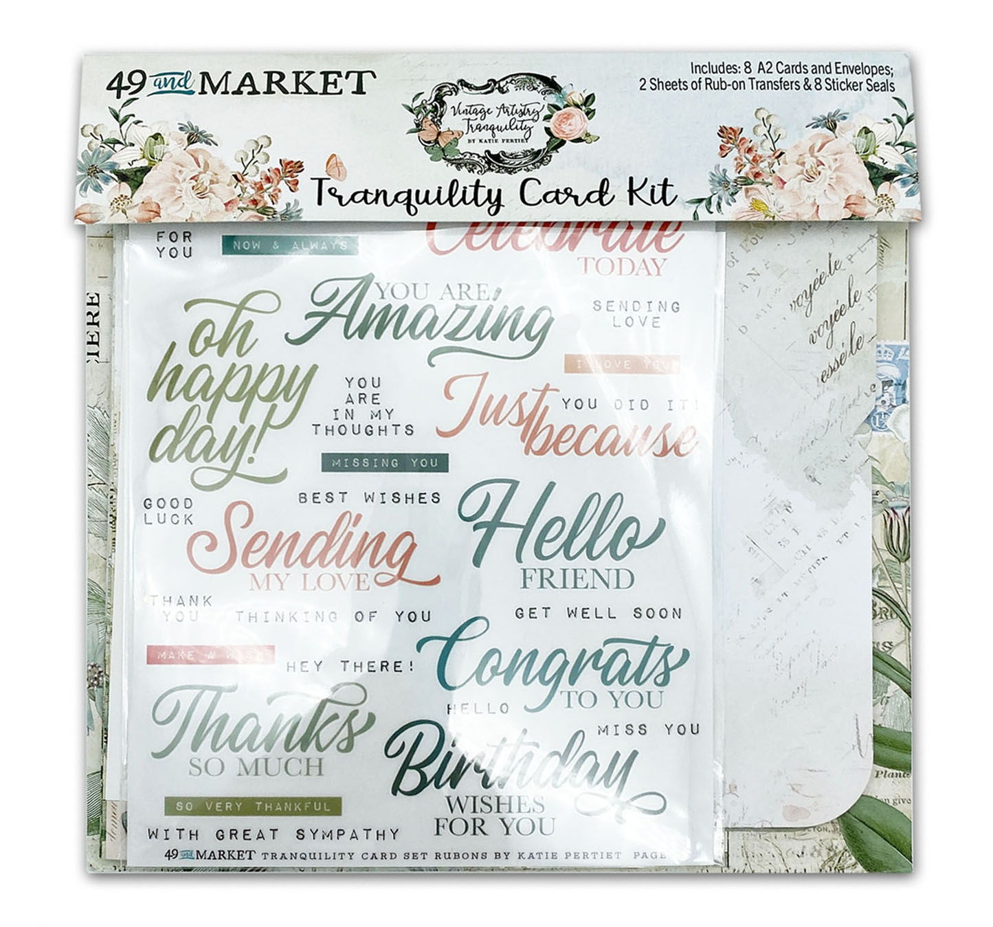 49 And Market Vintage Artistry Tranquility Card Kit
