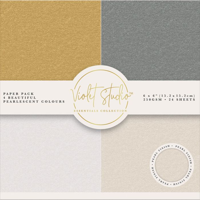 Violet Studio Double-Sided Paper Pad 6"X6"-Pearlescent