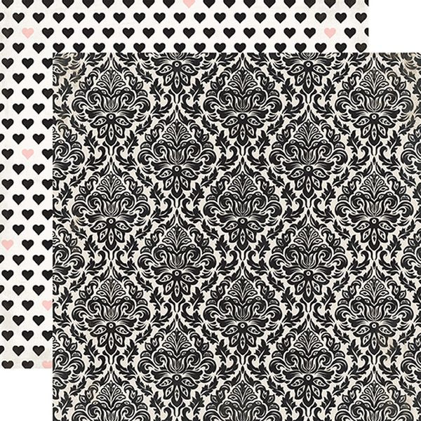 Echo Park Wedding Bliss: Darling Damask:12 x12 Paper