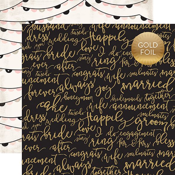 Echo Park Wedding Bliss: Forever and Always:12 x12 Paper