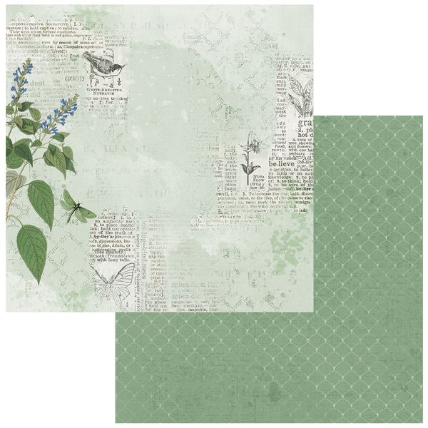 49 and Market Color Swatch: Willow -#1 12"X12" Double-Sided Cardstock