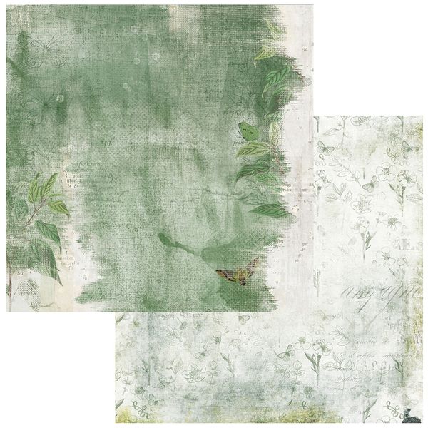 49 and Market Color Swatch: Willow #4 12"X12" Double-Sided Cardstock