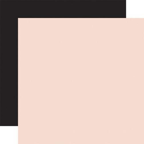 Wedding Day Lt. Pink Black Coordinating Solid DS Paper (1 Sheet)