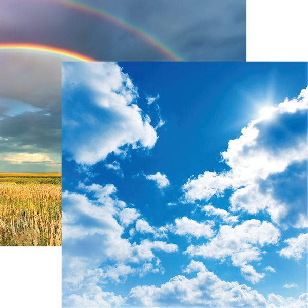 Reminisce Weather the Storm: Blue Skies DS Paper (1 Sheet)