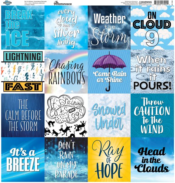 Reminisce Weather The Storm 12x12 Poster Stickers
