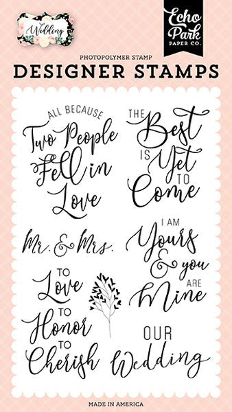 Wedding Our Wedding Stamp Set