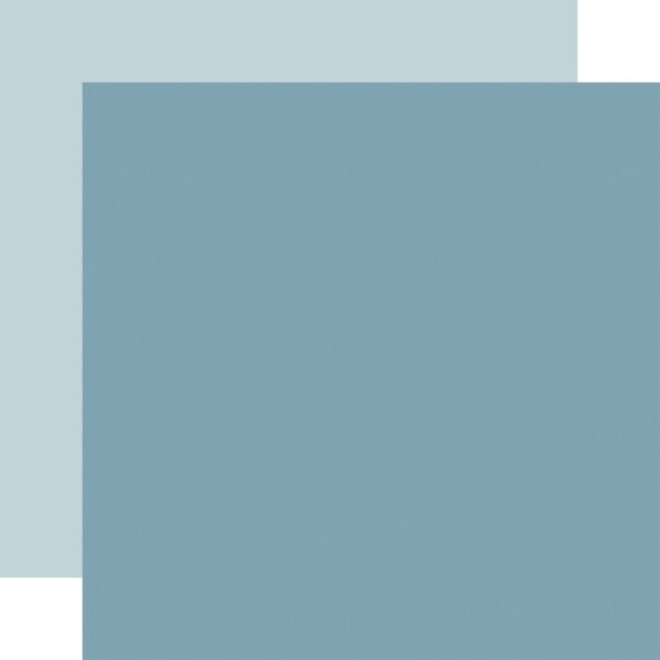 Echo Park Winter Fun: Blue / Lt. Blue 12x12 Coordinating Solid (1 Sheet)