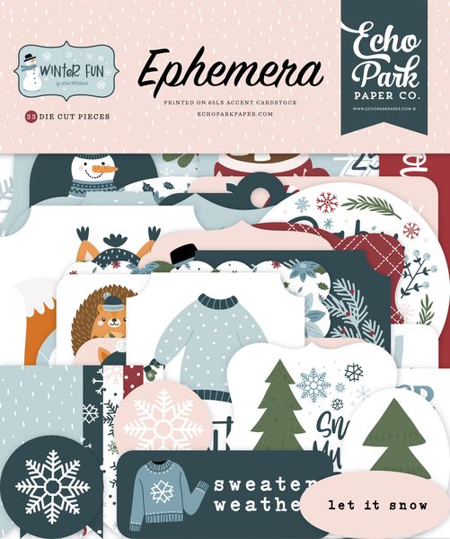 Echo Park Winter Fun Ephemera