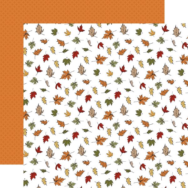 Echo Park Winnie The Pooh Autumn Happy Fall Leaves 12x12 DS DS Patterned Paper (1 Sheet)
