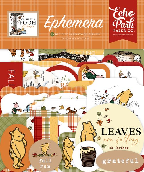 Echo Park Winnie The Pooh Autumn Ephemera