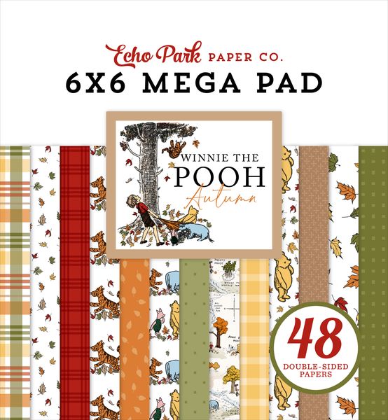 Echo Park Winnie The Pooh Autumn Cardmakers 6X6 Mega Pad