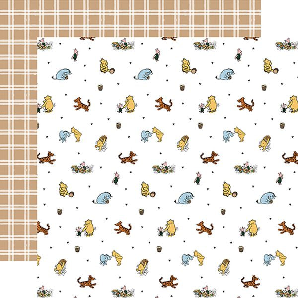 Echo Park Winnie the Pooh Baby Winnie's Buddies DS Paper (1 Sheet)