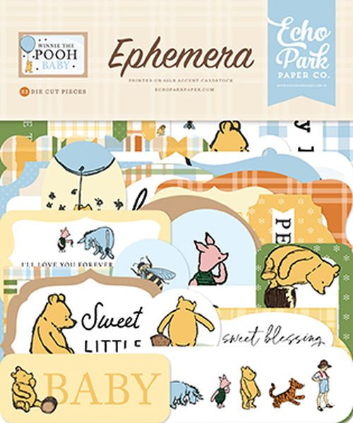 Echo Park Winnie The Pooh Baby Ephemera