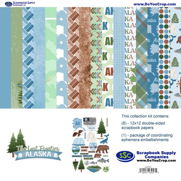 Ssc Designs Alaska 12 x 12 Scrapbook Paper & Embellishment Kit