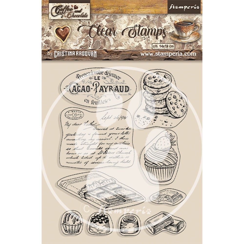 Stamperia Coffee and Chocolate Clear Stamps