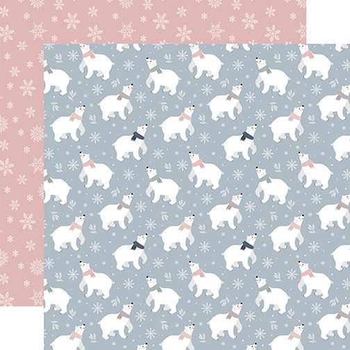 Echo Park Winterland: Happy Polar Bears DS Paper (1 Sheet)