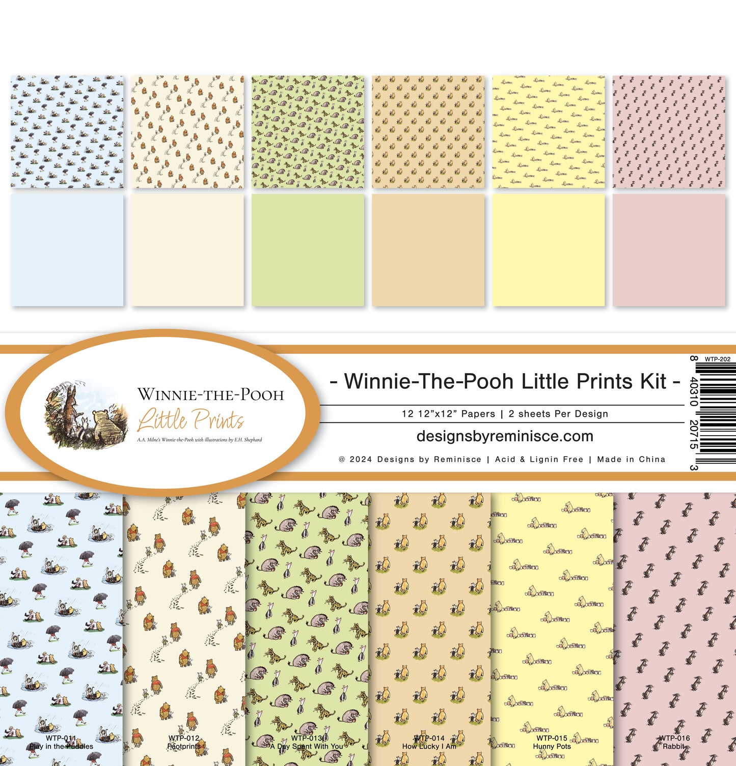 Reminisce Winnie the Pooh-Little Prints Collection Kit