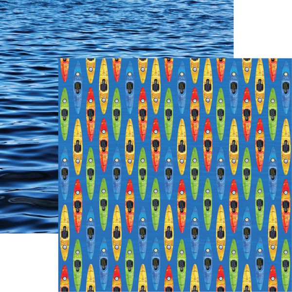 Reminisce Watersports: Kayaking DS Paper (1 Sheet)