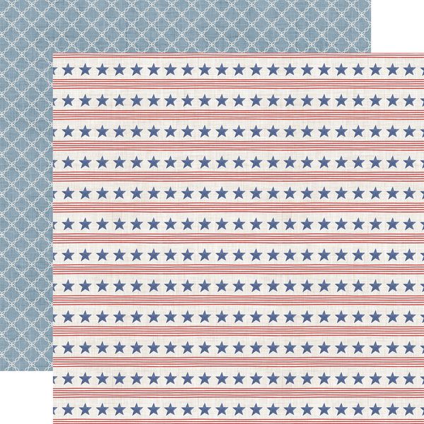 Echo Park Yankee Doodle Stars And Stripes Forever DS Paper (1 Sheet)