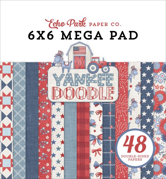 Echo Park Yankee Doodle Cardmakers 6X6 Mega Pad
