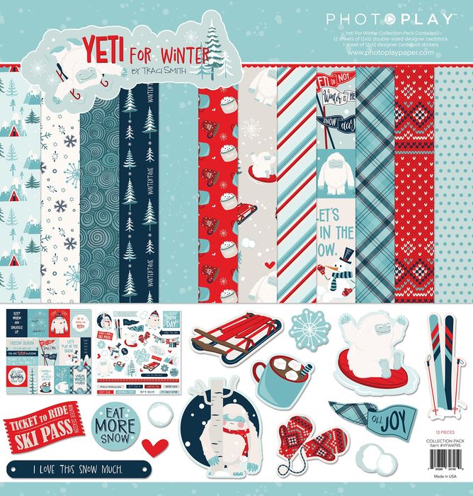 PhotoPlay Collection Pack 12"X12"-Yeti For Winter