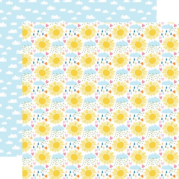 Echo Park You Are My Sunshine Sunshine Skies 12x12 DS Patterned Paper (1 Sheet) (1 Sheet)