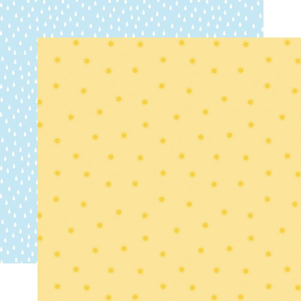 Echo Park You Are My Sunshine Yellow Sunny Sky 12x12 DS Patterned Paper (1 Sheet) (1 Sheet)