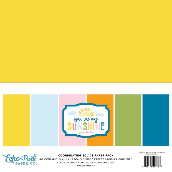 Echo Park You Are My Sunshine Solids Kit