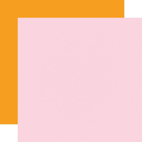 Echo Park You Are My Sunshine Pink / Orange 12x12 Coordinating Solid Paper (1 Sheet)