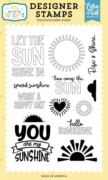 Echo Park You Are My Sunshine Let The Sunshine In Stamp Set