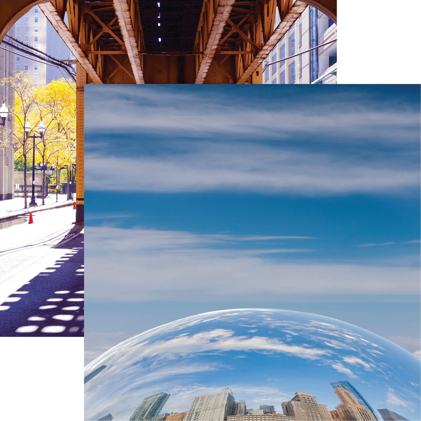 Reminisce Chicago: The Bean 12x12 DS Paper (1 Sheet)