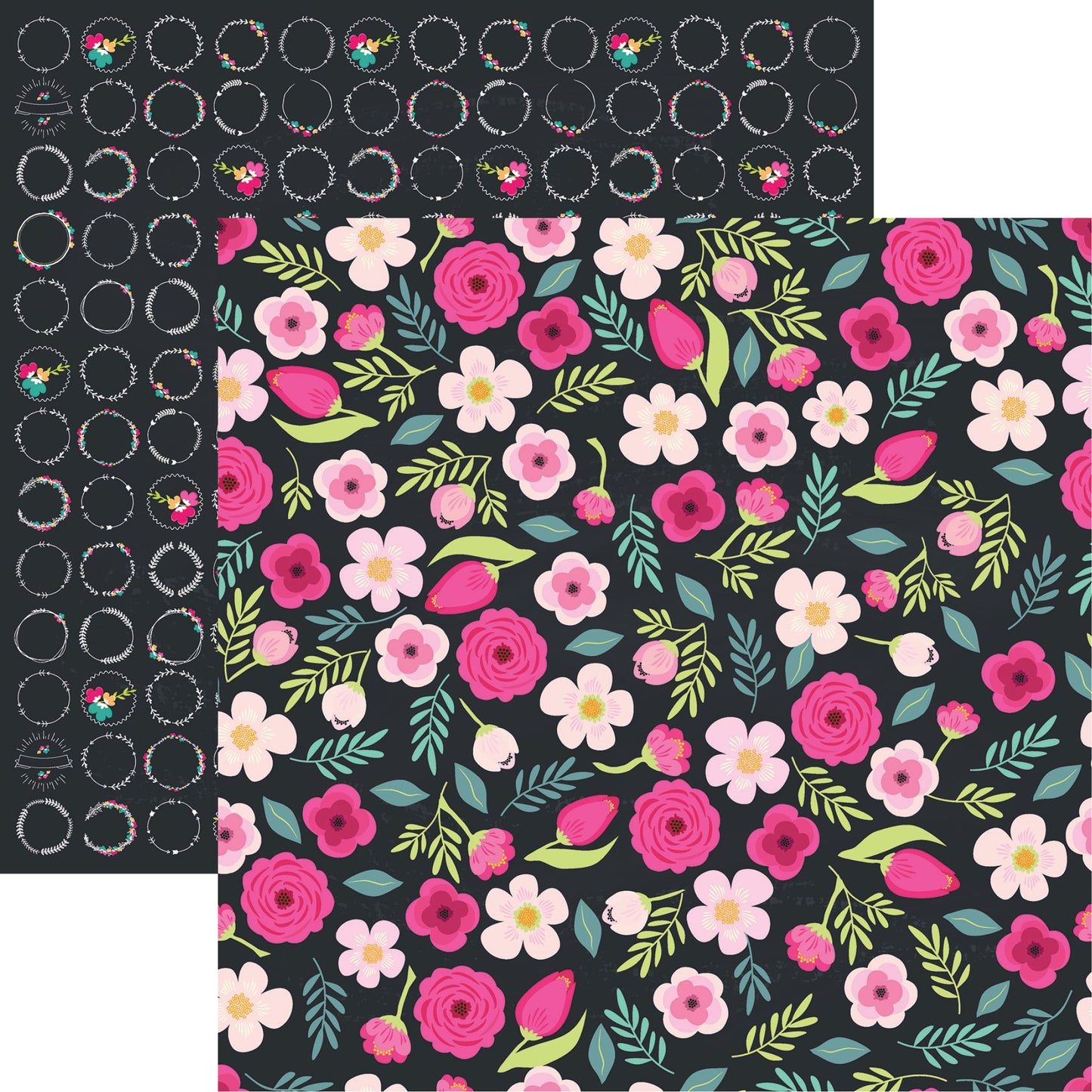 Reminisce Easter Bloom: Easter Flowers 12x12 DS Paper (1 Sheet)