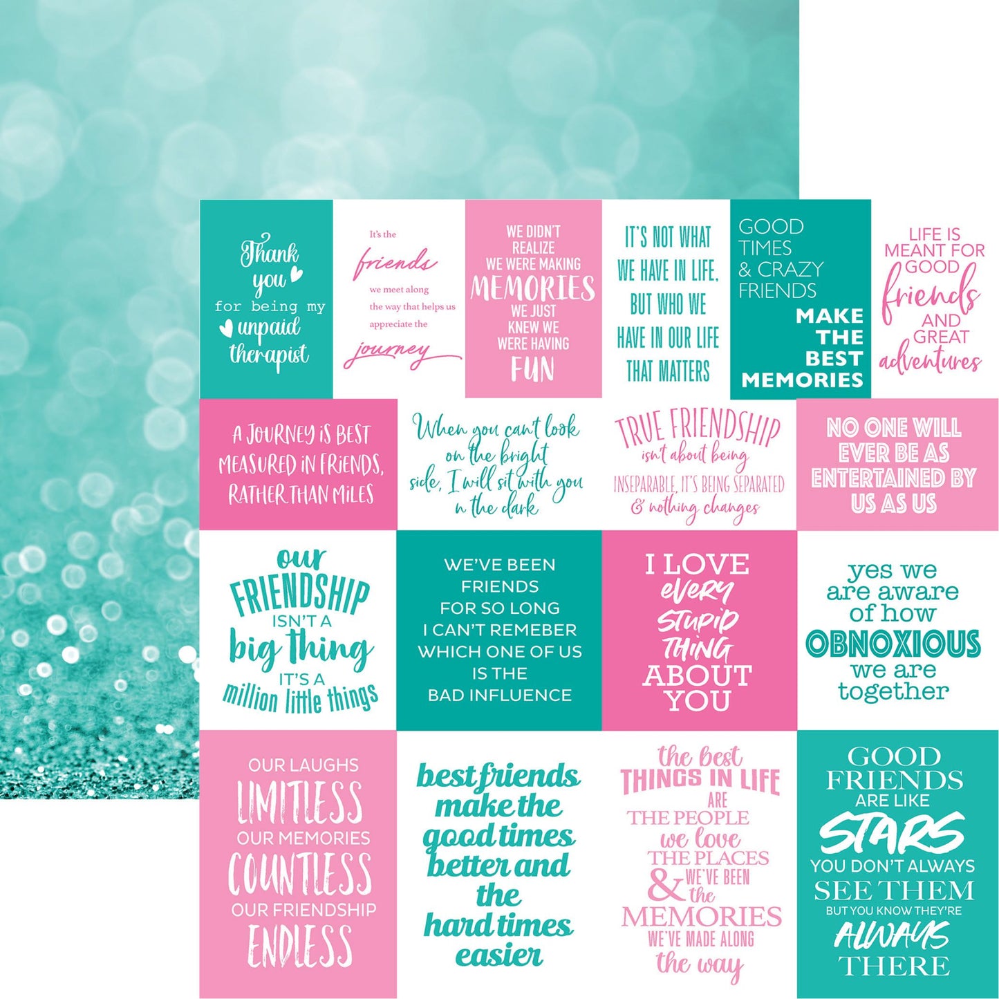 Reminisce Friends Forever: Better Together 12x12 DS Paper (1 Sheet)