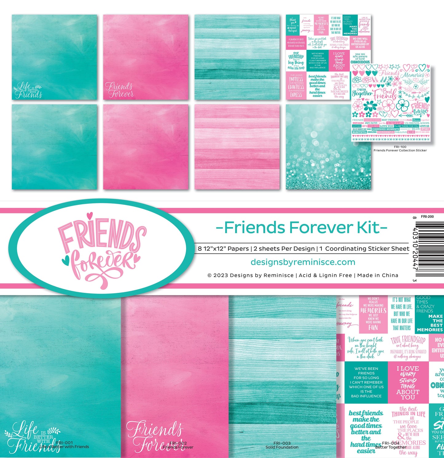 Reminisce Friends Forever Collection Kit
