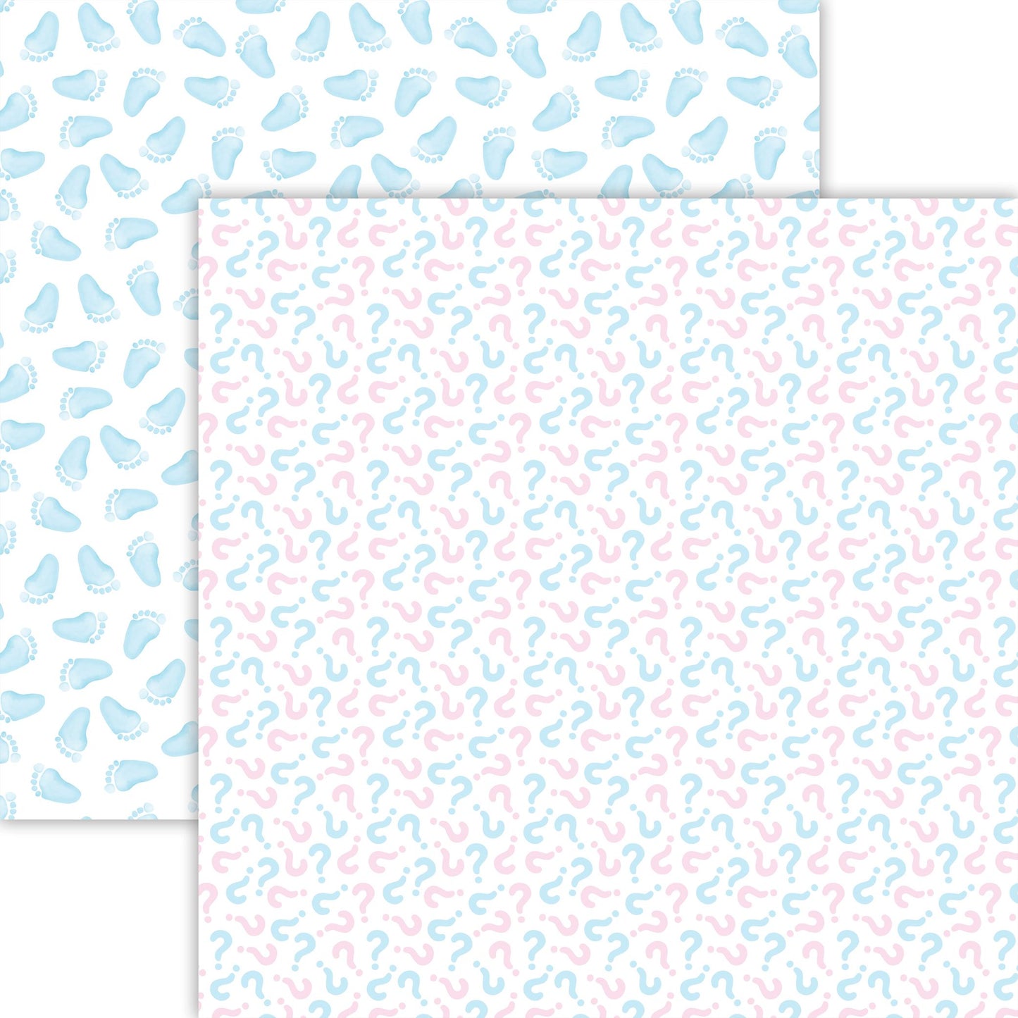 Reminisce Gender Reveal: He or She? 12x12 DS Paper (1 Sheet)