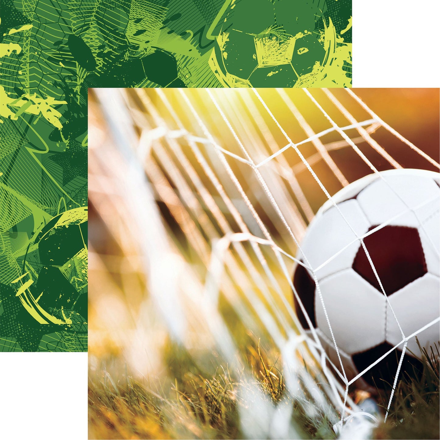Reminisce Let's Play Soccer: Goal! 12x12 DS Paper (1 Sheet)